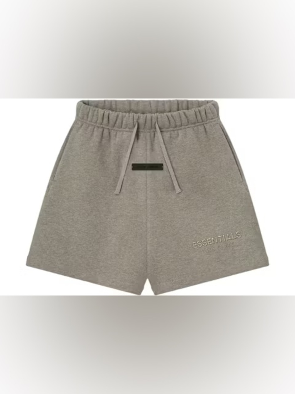 Fear of God ESSENTIALS Soccer Shorts Homestead Heather Cotton Athletic Shorts